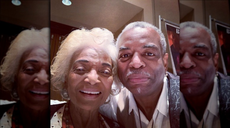 Nichelle Nichols and LeVar Burton selfie