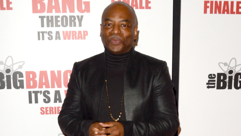 Levar Burton wearing black shirt and jacket