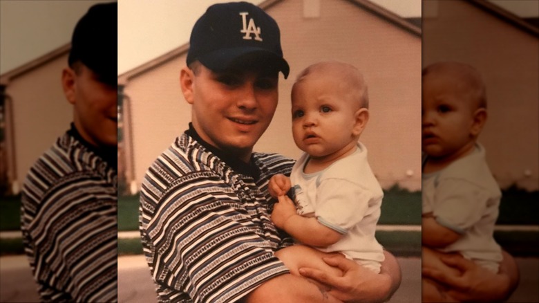 Matt Rife's dad holding him