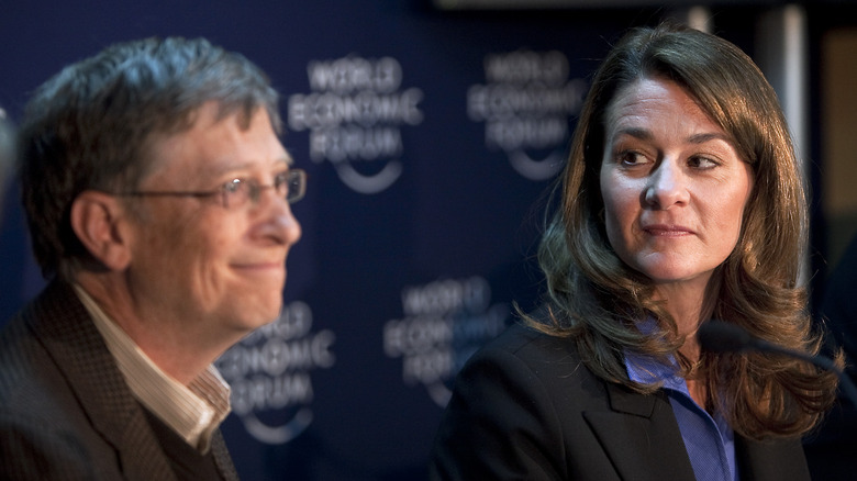 Bill Gates and Melinda Gates at an event