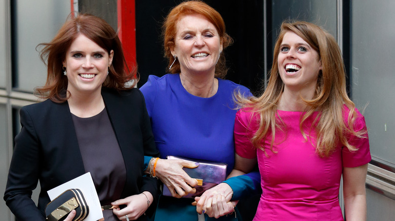 Sarah Ferguson with her daughters