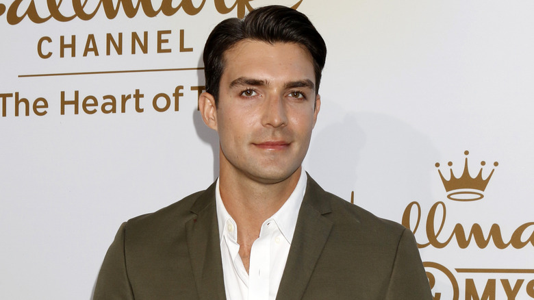 Peter Porte posing at a Hallmark event