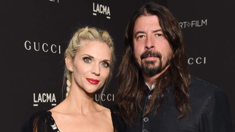 Jordyn Blum and Dave Grohl pose together in 2018