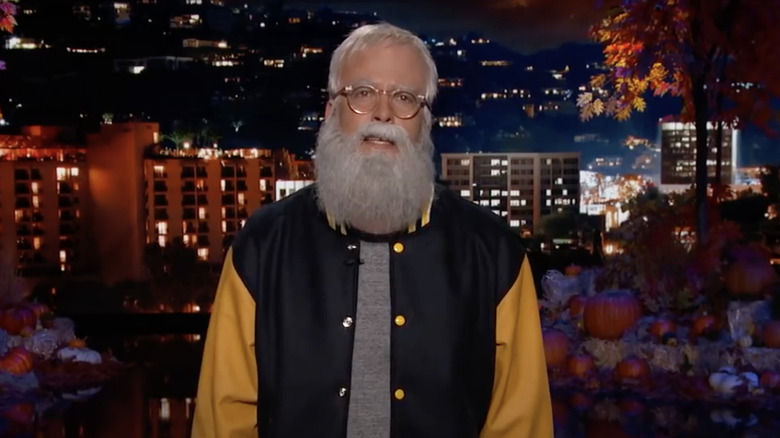 Dave Grohl dressed as David Letterman on Jimmy Kimmel Live