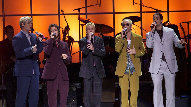 Backstreet Boys performing together