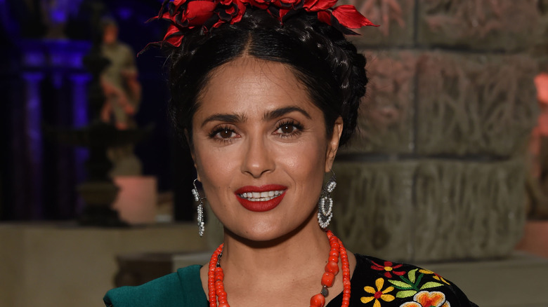 Salma Hayek as Frida Kahlo, smiling