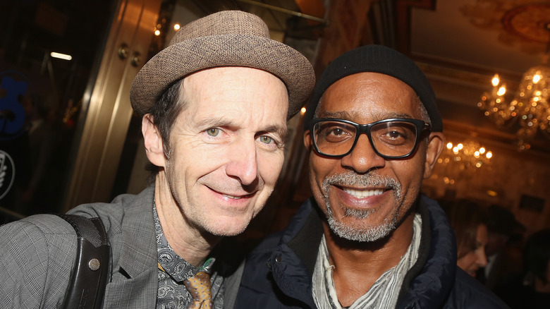 Denis O'Hare and Hugo Redwood smiling