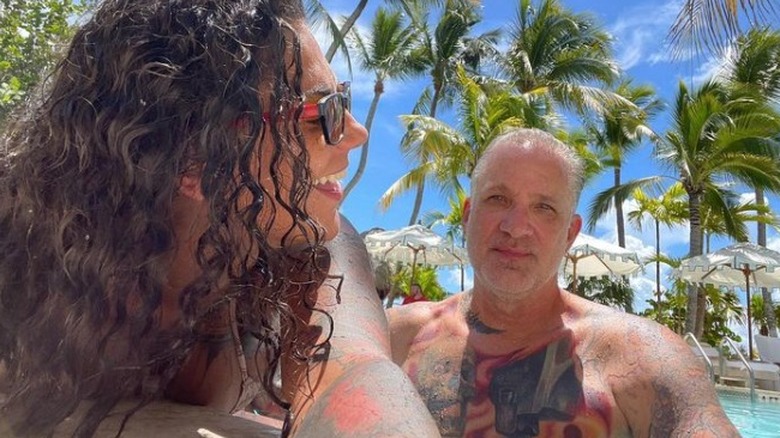 Jesse James and his wife Bonnie Rotten pictured on vacation