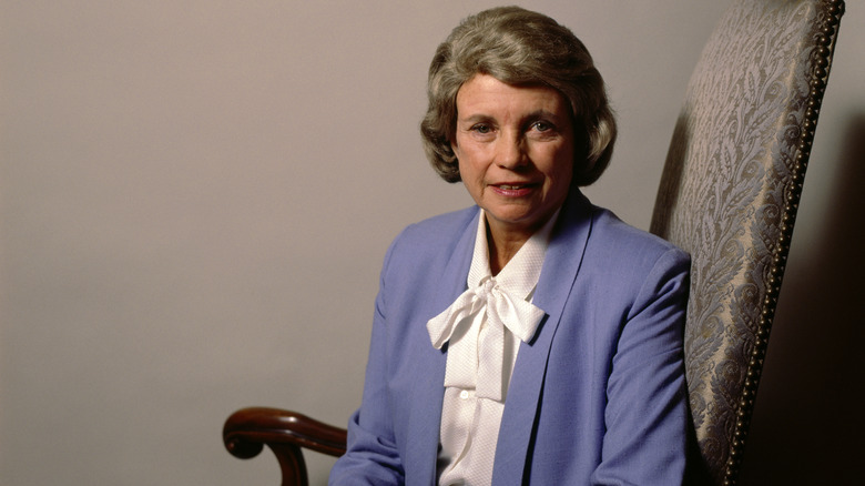 Sandra Day O'Connor, smiling