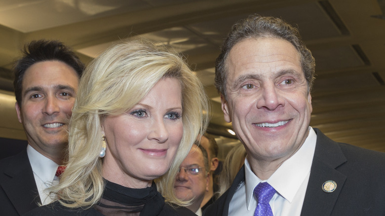 Sandra Lee and Governor Andrew Cuomo posing