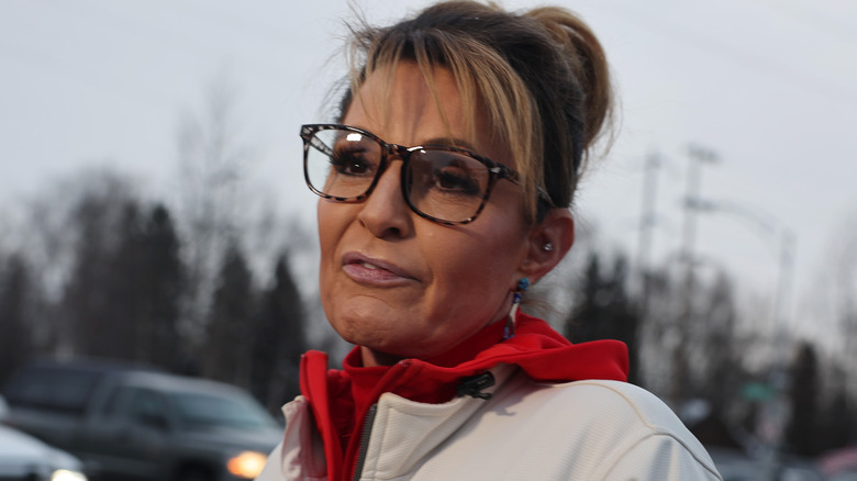 Sarah Palin being interviewed