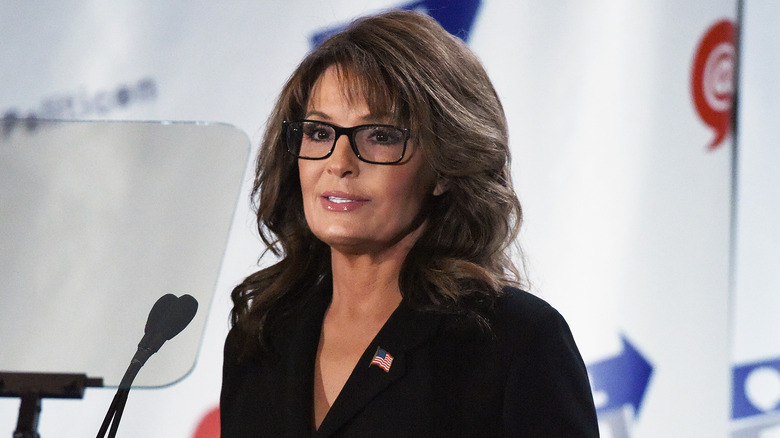 Sarah Palin on stage