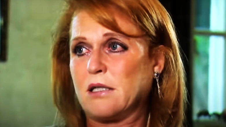 Sarah Ferguson crying "Finding Sarah"