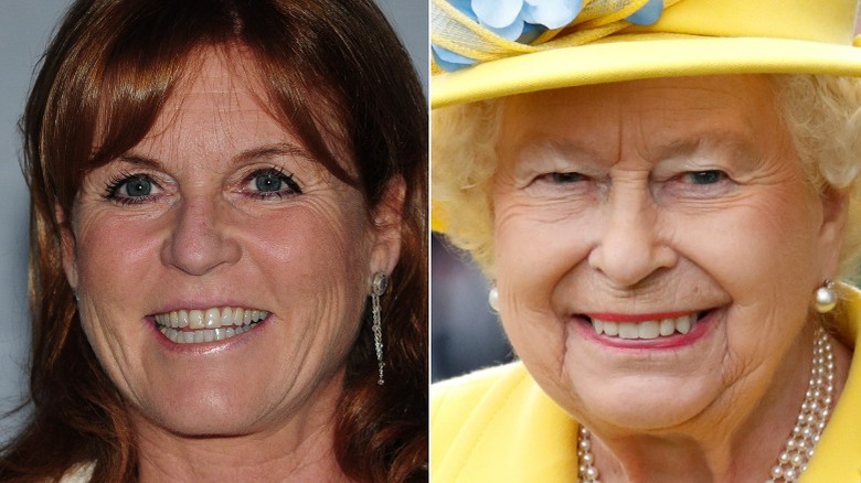 Sarah Ferguson and Queen Elizabeth split