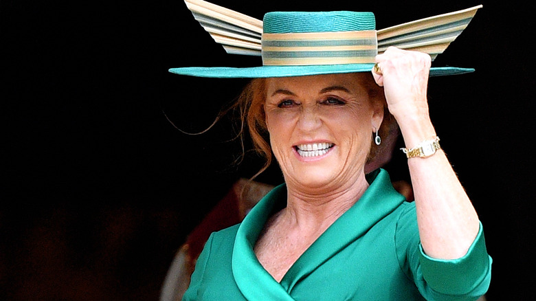 Sarah Ferguson at Eugenie's wedding