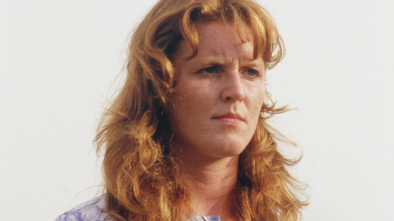 Young Sarah Ferguson, frowning