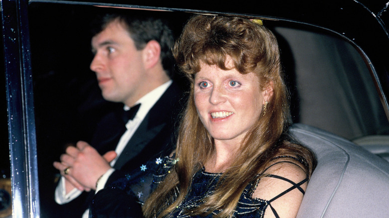 Prince Andrew with pregnant Sarah Ferguson