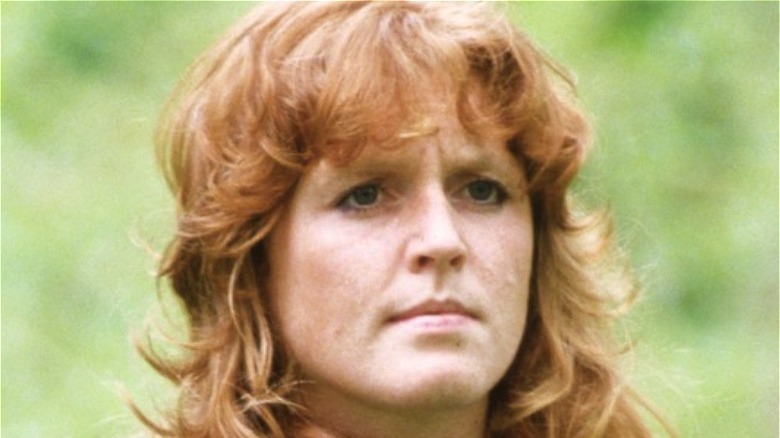 Sarah Ferguson outside