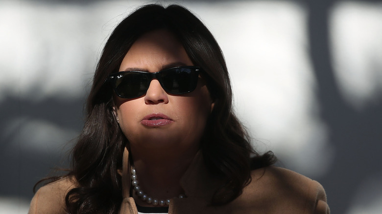 Sarah Huckabee Sanders black sunglasses