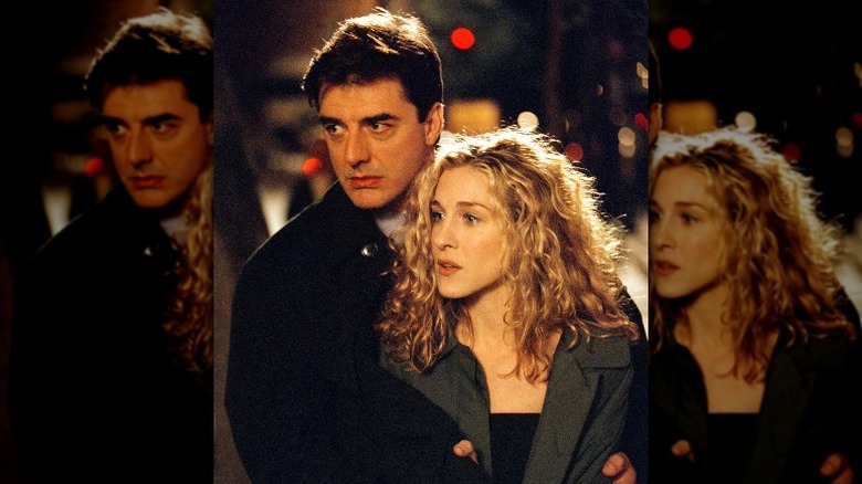 Sarah Jessica Parker and Chris Noth in scene from "Sex and the City"