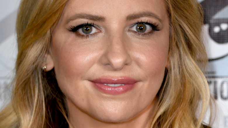 Sarah Michelle Gellar smiling relaxed