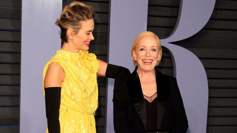 Sarah Paulson and Holland Taylor smiling