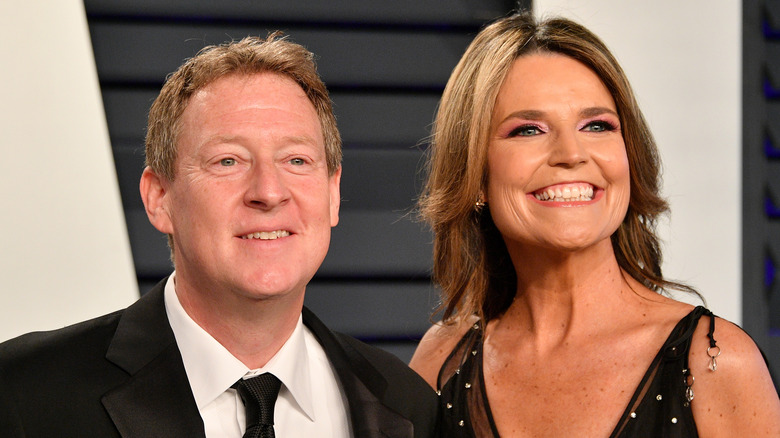 Michael Feldman and Savannah Guthrie smiling