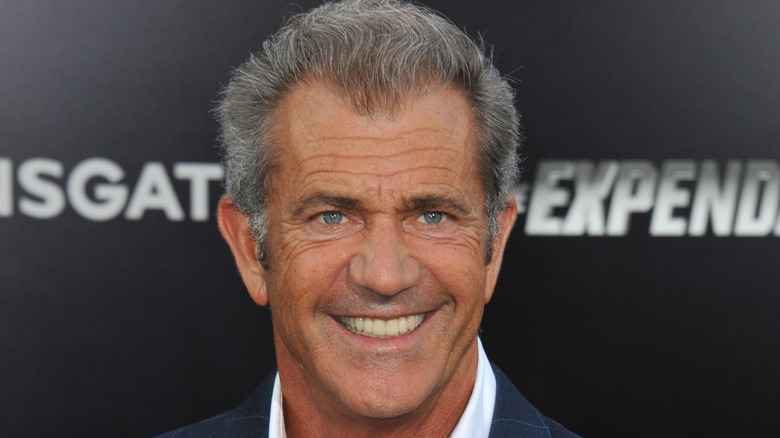 Mel Gibson smiling