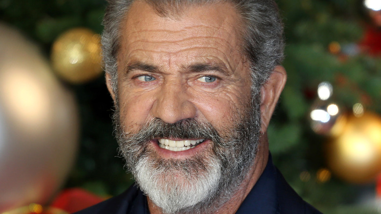 Mel Gibson smiling