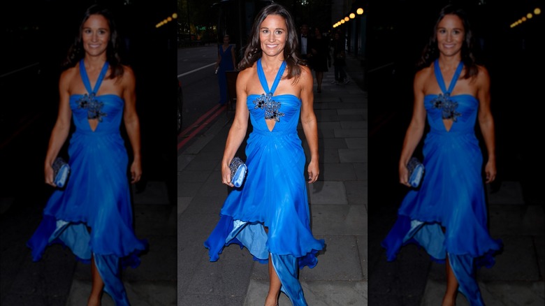 Pippa Middleton in bright blue