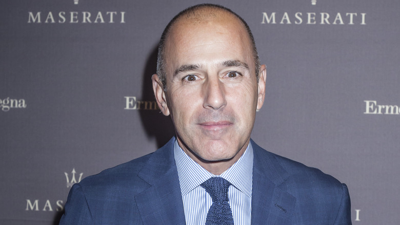 Matt Lauer smirking