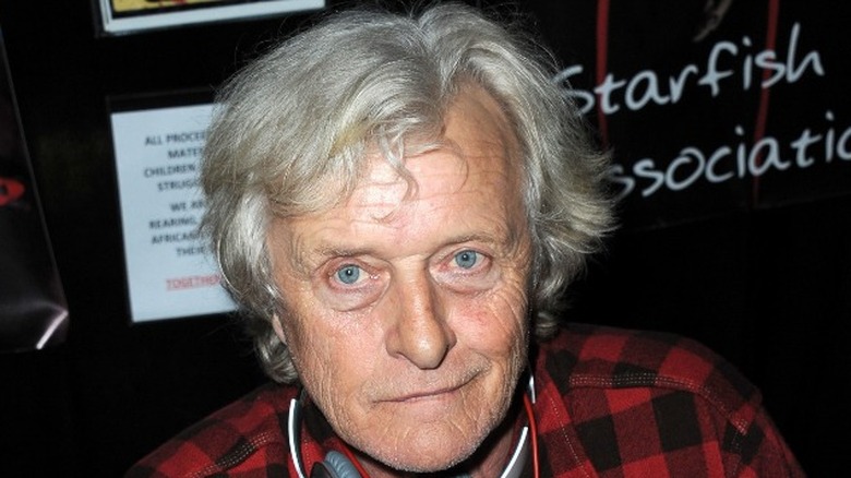 Rutger Hauer smirking