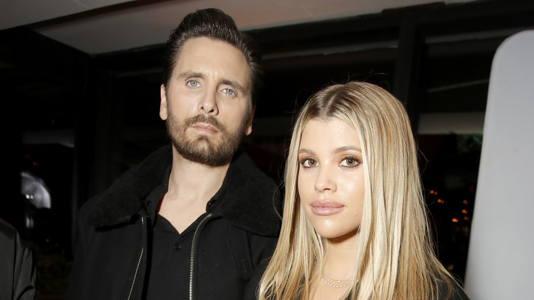 Scott Disick and Sofia Richie posing