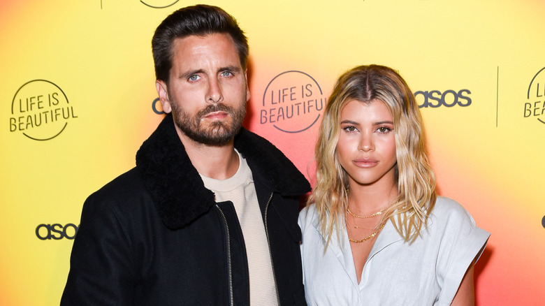 Scott Disick and Sofia Richie posing