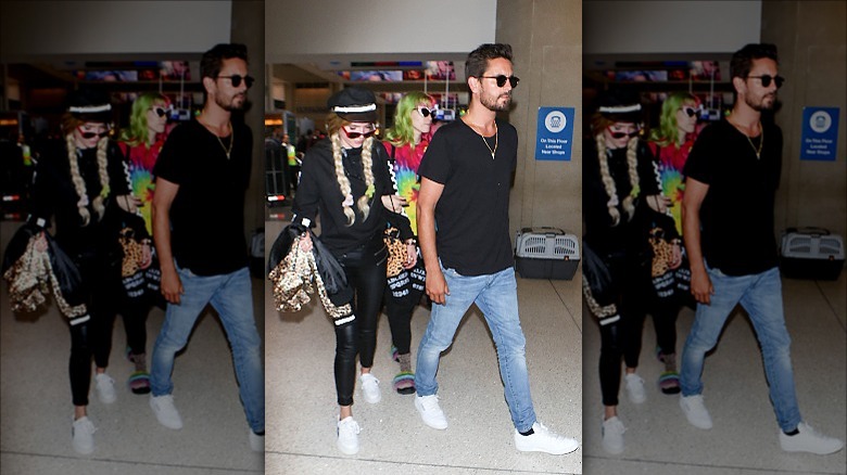 Scott Disick and Bella Thorne at LAX