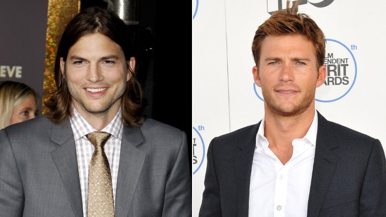 Ashton Kutcher and Scott Eastwood side by side