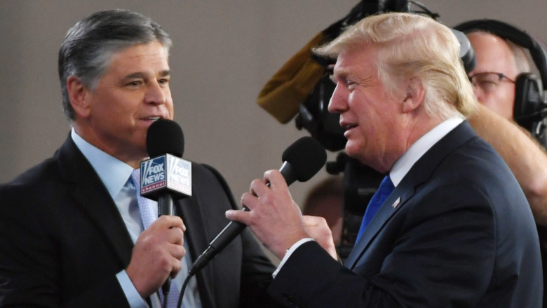 Sean Hannity and Donald Trump in 2018