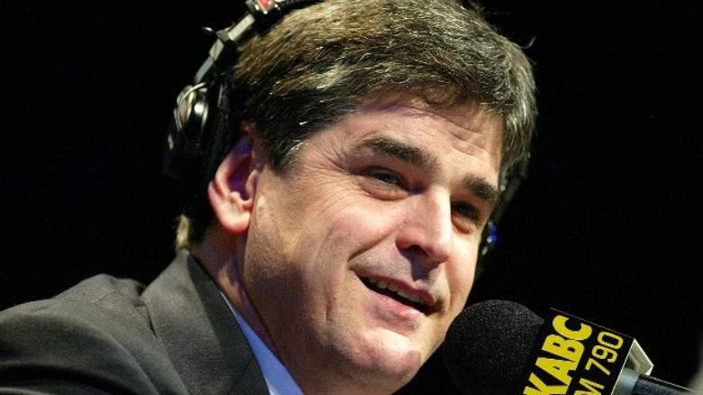 Sean Hannity with headphones