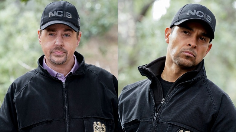 Sean Murray and Wilmer Valderrama in NCIS gear