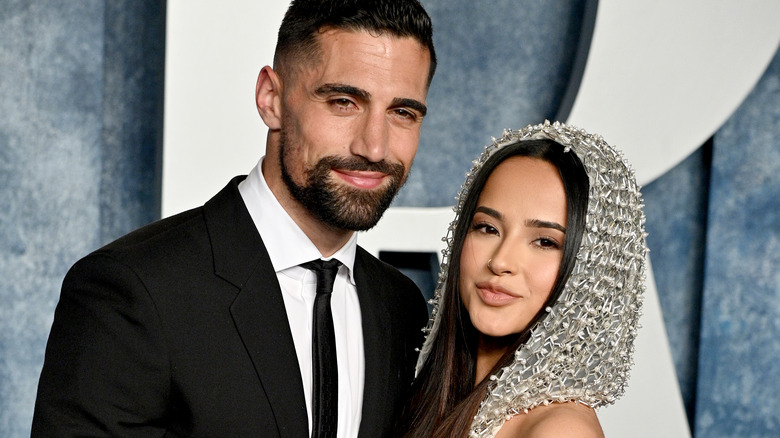 Sebastián Lletget and Becky G at Vanity Fair party