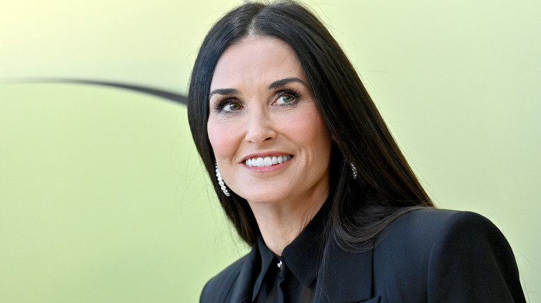 Demi Moore smiling