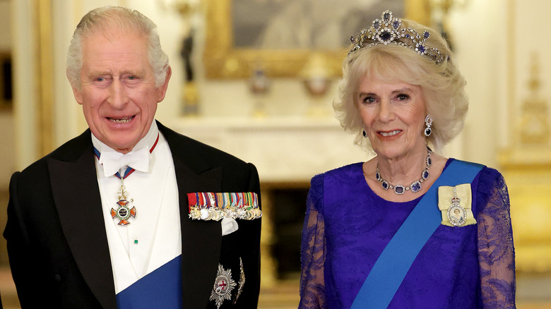 King Charles and Queen Camilla posing together