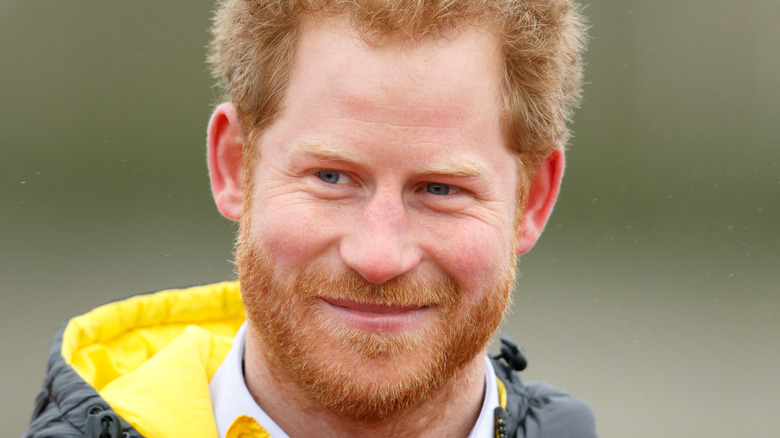 Prince Harry, smiling