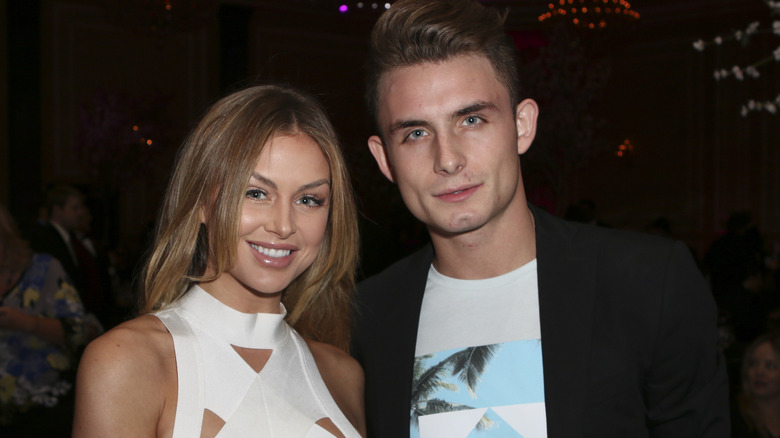 Lala Kent and James Kennedy smiling