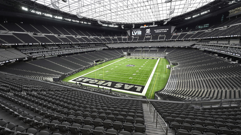 An empty stadium in Las Vegas