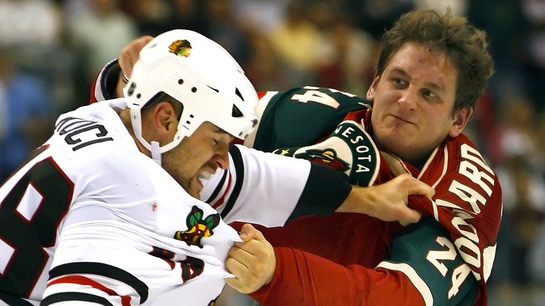 David Koci fighting Derek Boogaard