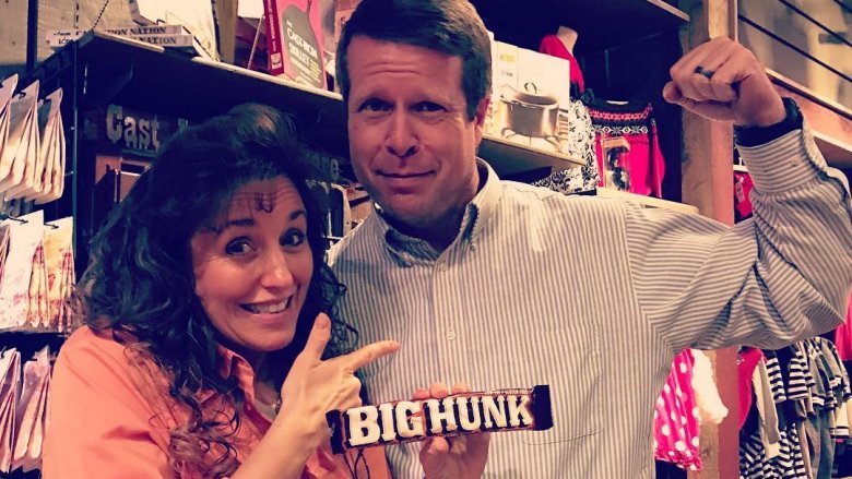 Michelle Duggar and Jim Bob Duggar posing for an Instagram photo 