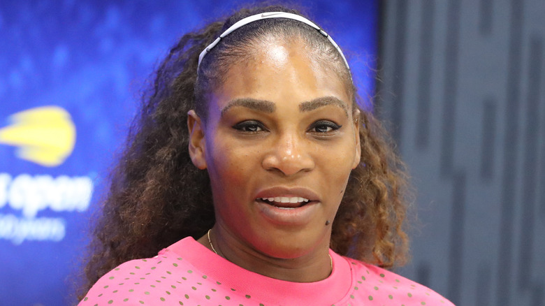 Serena Williams at a 2018 press conference