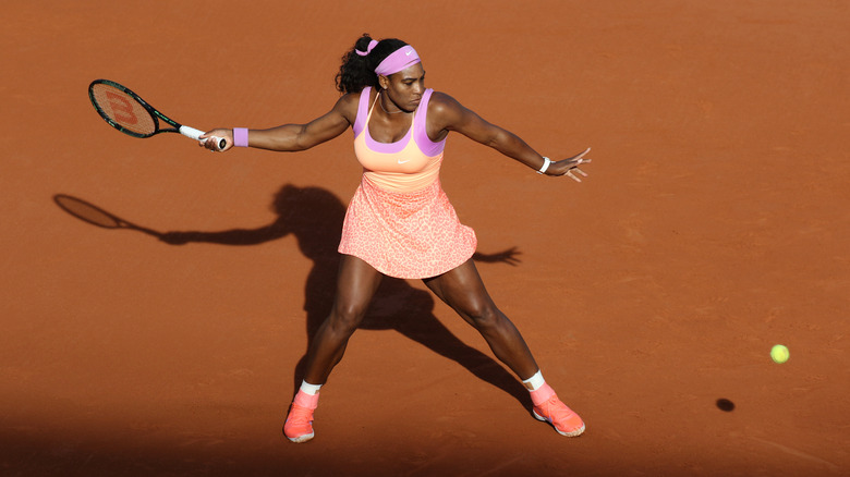 Serena Williams playing tennis