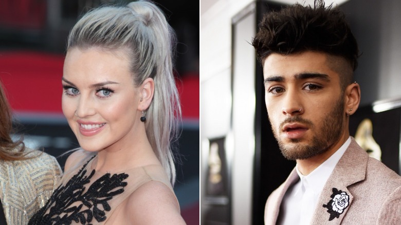 A split image of Perrie Edwards and Zayn Malik